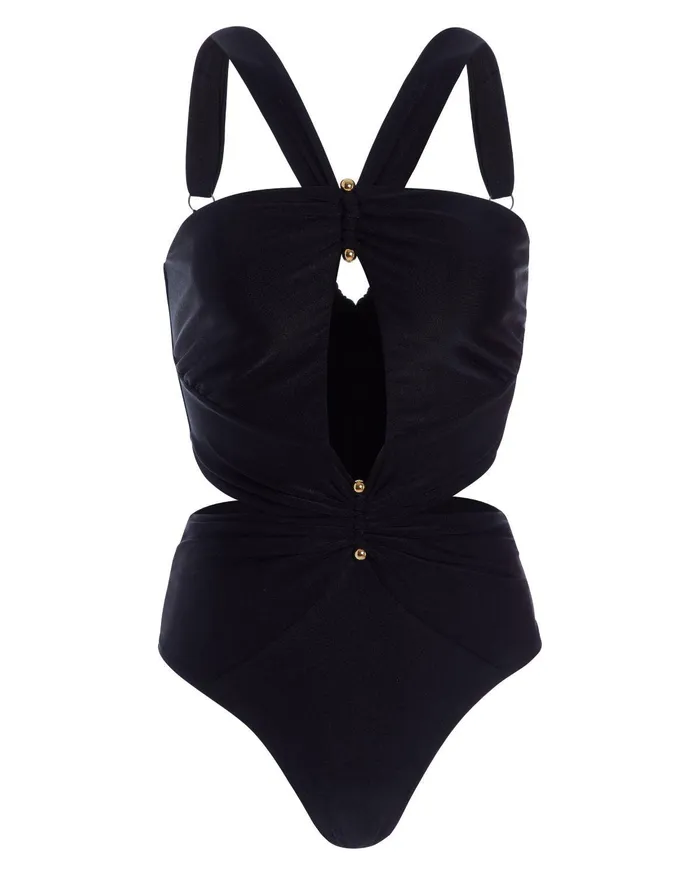 One Pieces Women PatBO Keyhole CutOut One Piece FINAL SALE