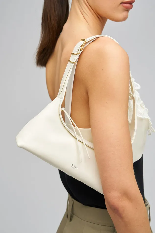 Oroton Cinder Mini Baguette Antique Cream Women Mini Bags Oroton Cinder Mini Baguette Antique Cream Women Mini Bags