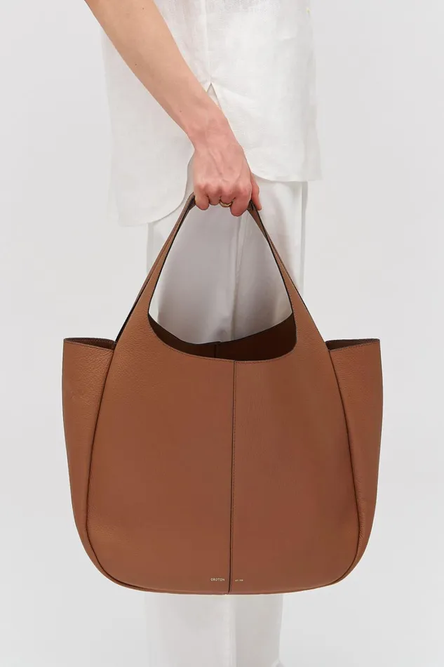Oroton Emilia Large Tote Brandy Women Shoulder Oroton Emilia Large Tote Brandy Women Shoulder