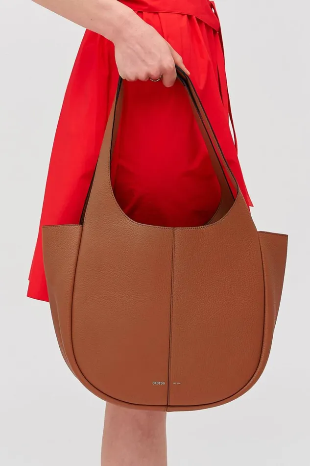 Oroton Emilia Tote Brandy Women Totes Oroton Emilia Tote Brandy Women Totes