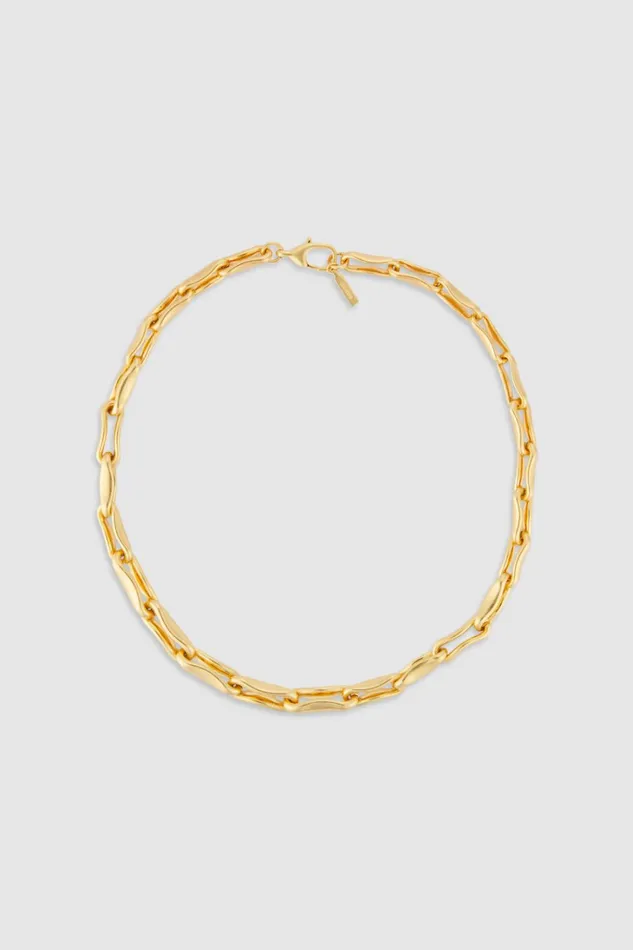 Oroton Livia Necklace Worn Gold Women Jewellery