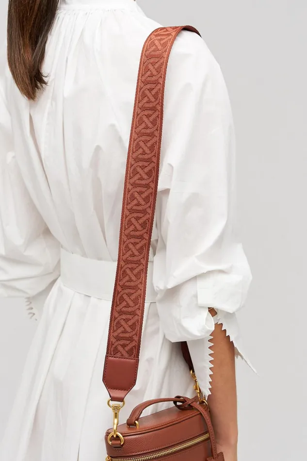 Oroton Logo Bag Strap Barn Red Women Bag Straps Oroton Logo Bag Strap Barn Red Women Bag Straps