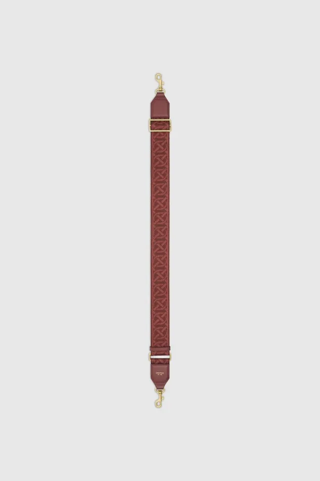 Oroton Logo Bag Strap Barn Red Women Bag Straps Oroton Logo Bag Strap Barn Red Women Bag Straps