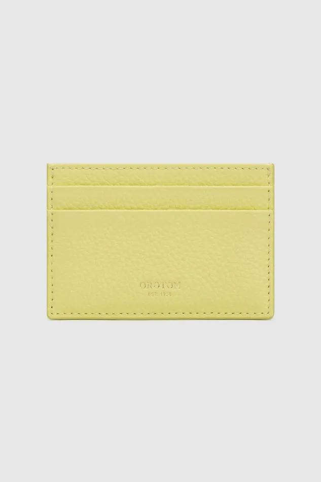 Oroton Margot Card Sleeve Daffodil Women Wallets