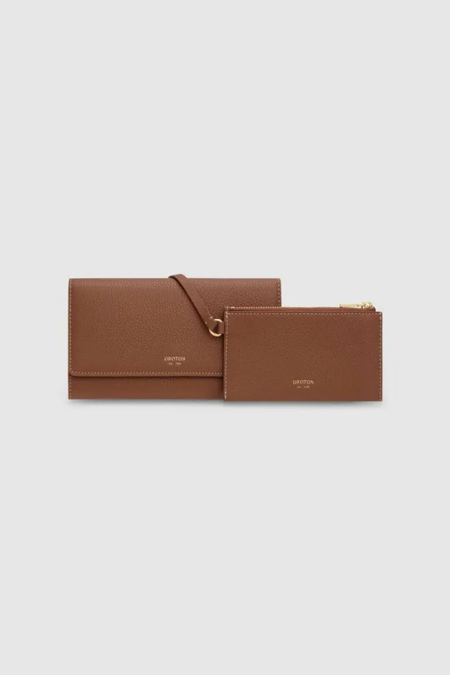 Oroton Margot Wallet and Pouch Whiskey Women Wallets Oroton Margot Wallet and Pouch Whiskey Women Wallets