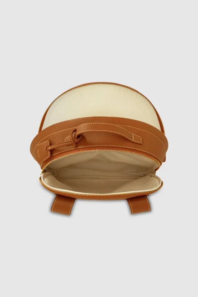 Oroton Margot Zip Backpack Whiskey Women Work Oroton Margot Zip Backpack Whiskey Women Work
