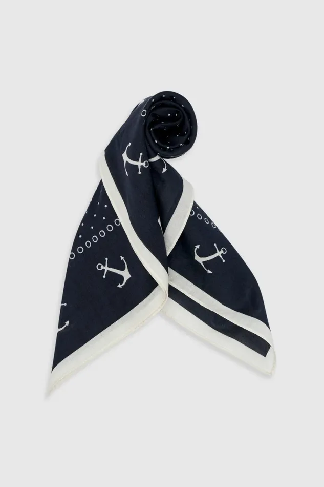 Oroton Mini Dot Cotton Bandana Black Women Scarves Oroton Mini Dot Cotton Bandana Black Women Scarves