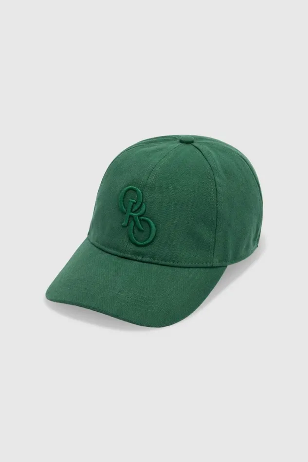 Oroton Oro Logo Cap Villa Green Women Hats