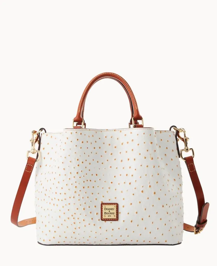 Ostrich Barlow Bone Woman Dooney and Bourke Satchels
