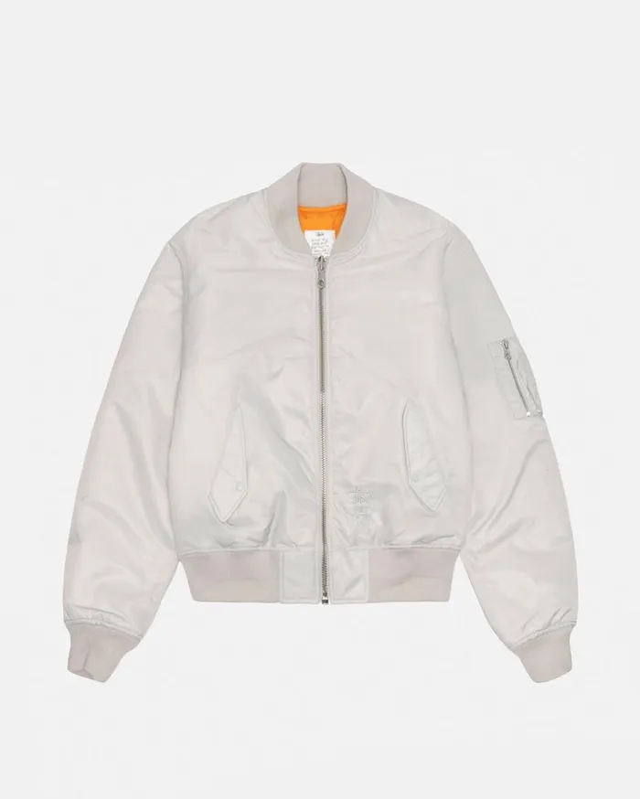 Outerwear MenWomen Stussy BUILT REVERSIBLE BOMBER JACKET Grey