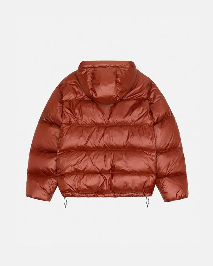 Outerwear MenWomen Stussy DOWN PARKA MICRO RIPSTOP Brick