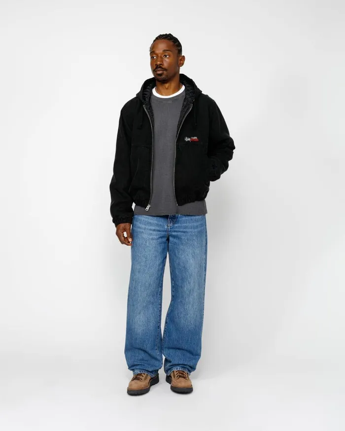Outerwear MenWomen Stussy WORK JACKET INSULATED CANVAS Black