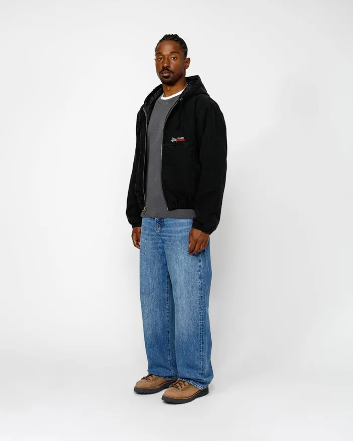 Outerwear MenWomen Stussy WORK JACKET INSULATED CANVAS Black