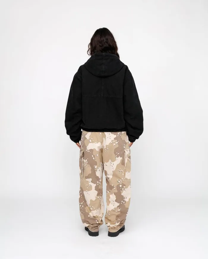 Outerwear MenWomen Stussy WORK JACKET INSULATED CANVAS Black