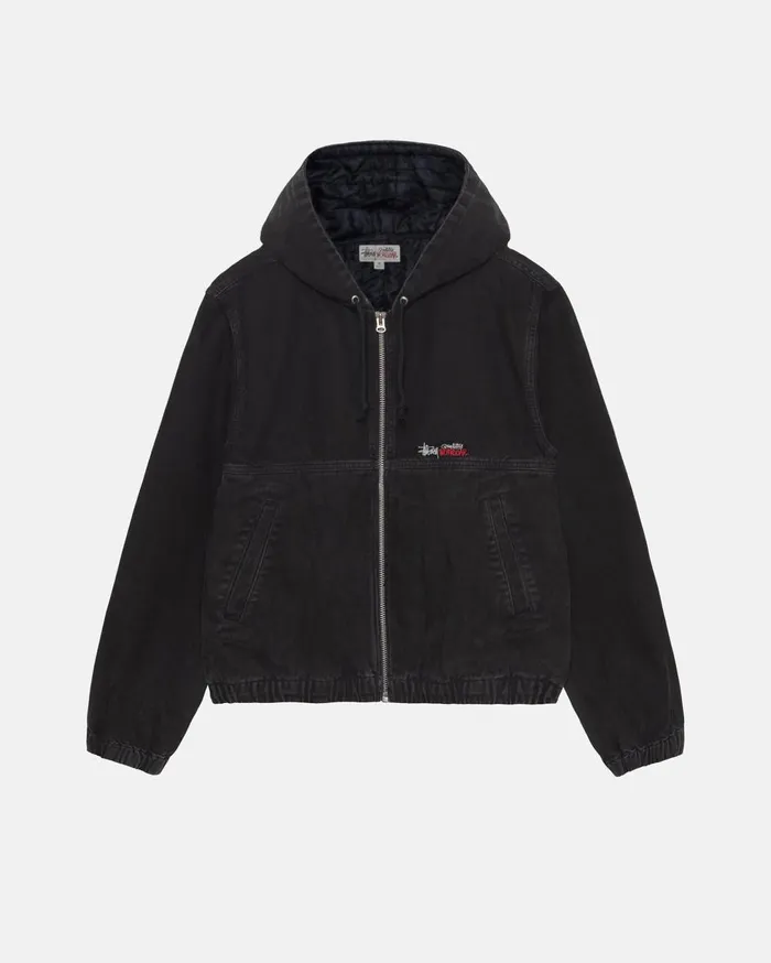 Outerwear MenWomen Stussy WORK JACKET INSULATED CANVAS Black