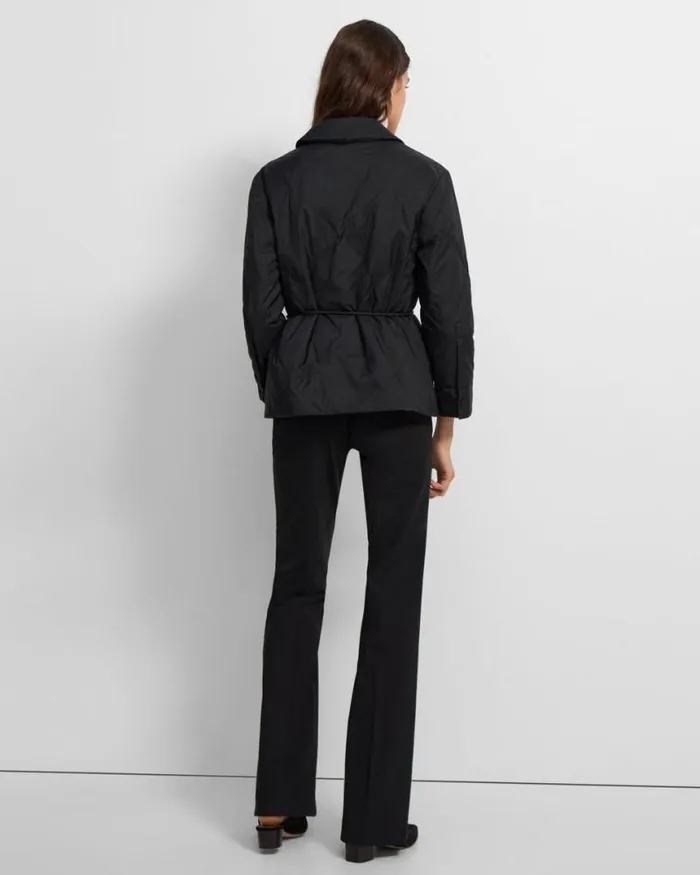 Outerwear Women Theory Quilted Jacket In WaterResistant Nylon Black Outerwear Women Theory Quilted Jacket In WaterResistant Nylon Black