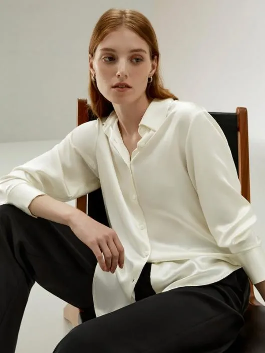 Oversized Silk Shirt For Women 8211 Long Sleeve Women Blouses Lilysilk Shirts Oversized Silk Shirt For Women 8211 Long Sleeve Women Blouses Lilysilk Shirts