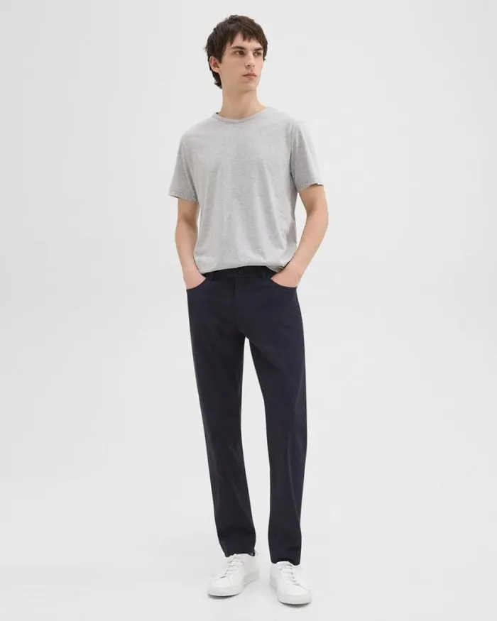 Pants Men Theory Raffi 5Pocket Pant In Neoteric Twill Dark Navy