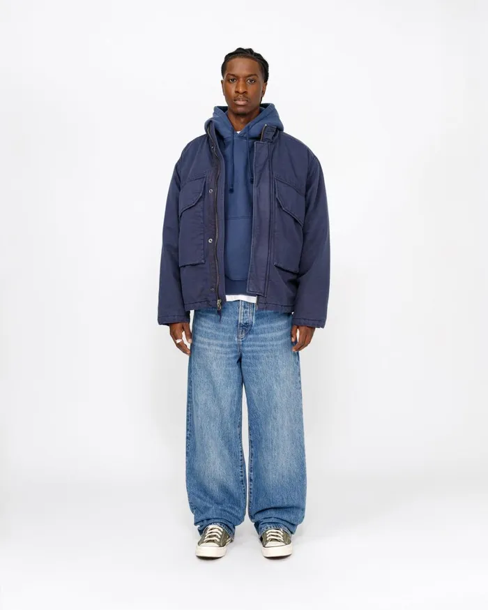 Pants MenWomen Stussy RELAXED JEAN DENIM Medium Blue