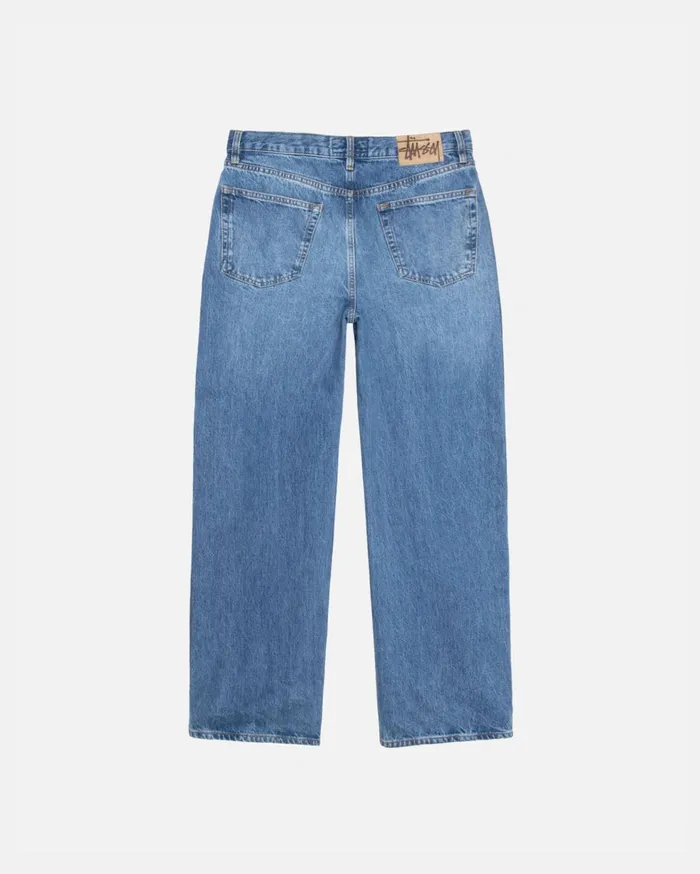 Pants MenWomen Stussy RELAXED JEAN DENIM Medium Blue Pants MenWomen Stussy RELAXED JEAN DENIM Medium Blue