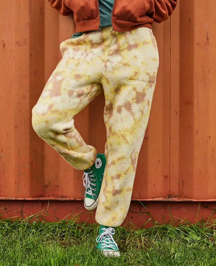 Pants Women8217s Campo Fleece Jogger Barley Tie Dye Print 8211 ToadandCo Women8217s