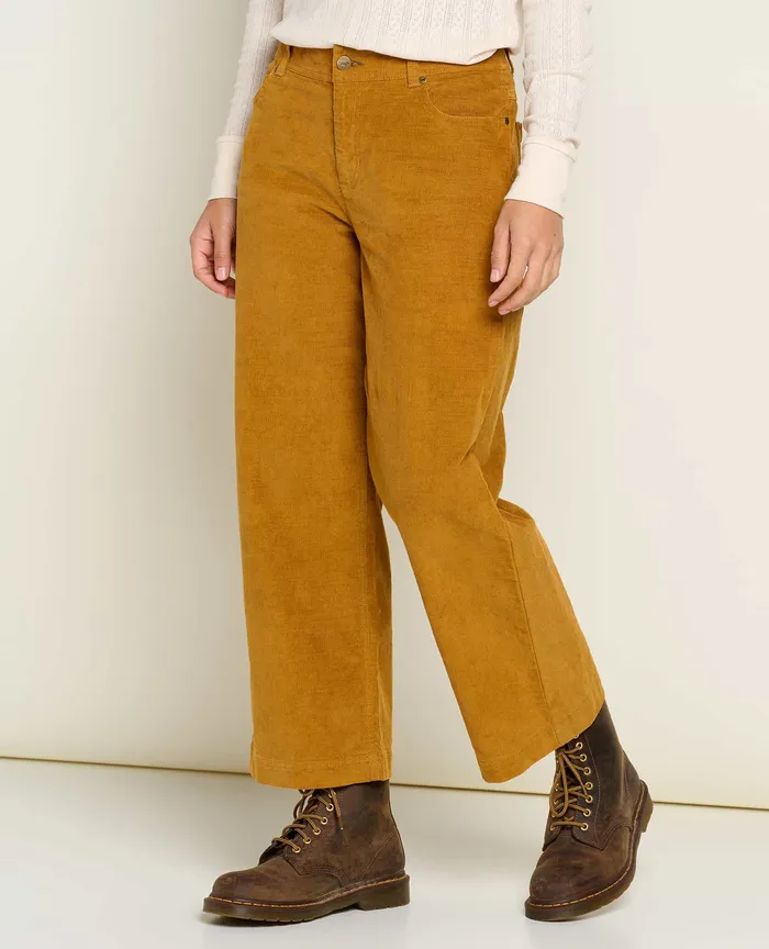 Pants Women8217s ToadandCo Women8217s Karuna Cord Wide Leg Pant Cardamom