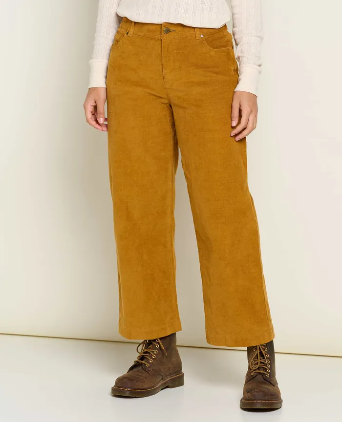 Pants Women8217s ToadandCo Women8217s Karuna Cord Wide Leg Pant Cardamom