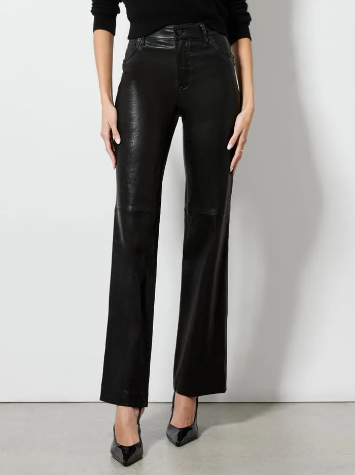 Pants Women Alice Olivia Amazing Leather Pant Black