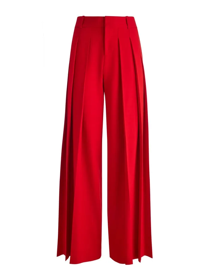 Pants Women Alice Olivia Simon Trouser Red Apple