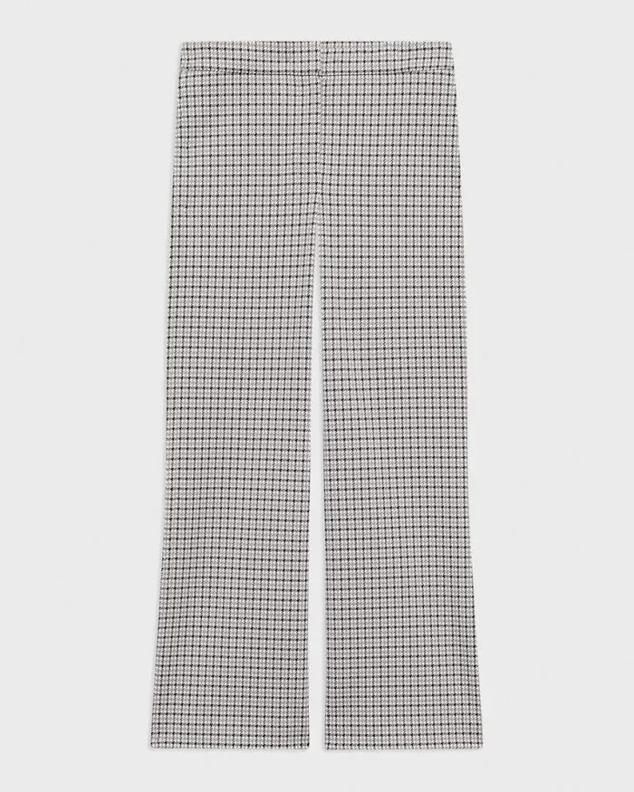 Pants Women Theory Kick Pant In Stretch Houndstooth Knit Cinder Multi Pants Women Theory Kick Pant In Stretch Houndstooth Knit Cinder Multi