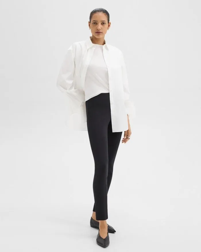 Pants Women Theory Skinny Legging In Scuba Black