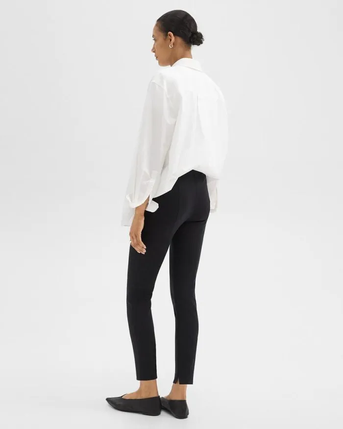 Pants Women Theory Skinny Legging In Scuba Black Pants Women Theory Skinny Legging In Scuba Black