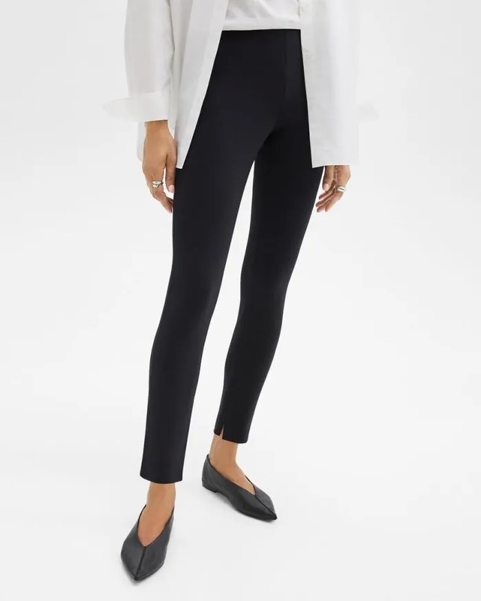 Pants Women Theory Skinny Legging In Scuba Black Pants Women Theory Skinny Legging In Scuba Black