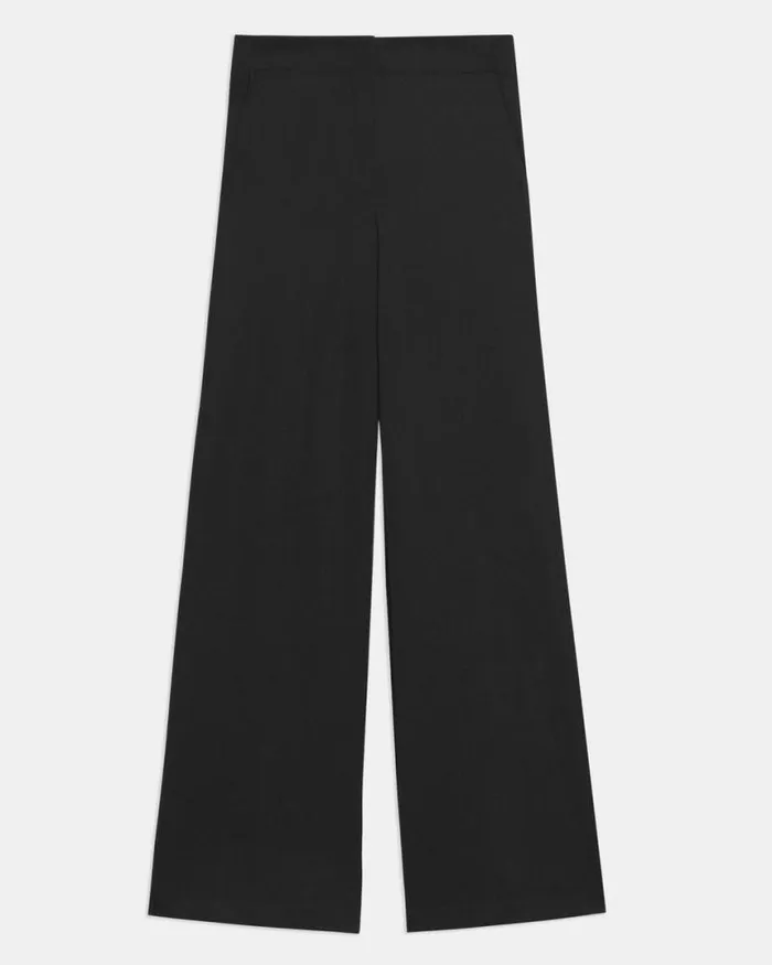 Pants Women Theory WideLeg Pant In Precision Ponte Black Pants Women Theory WideLeg Pant In Precision Ponte Black