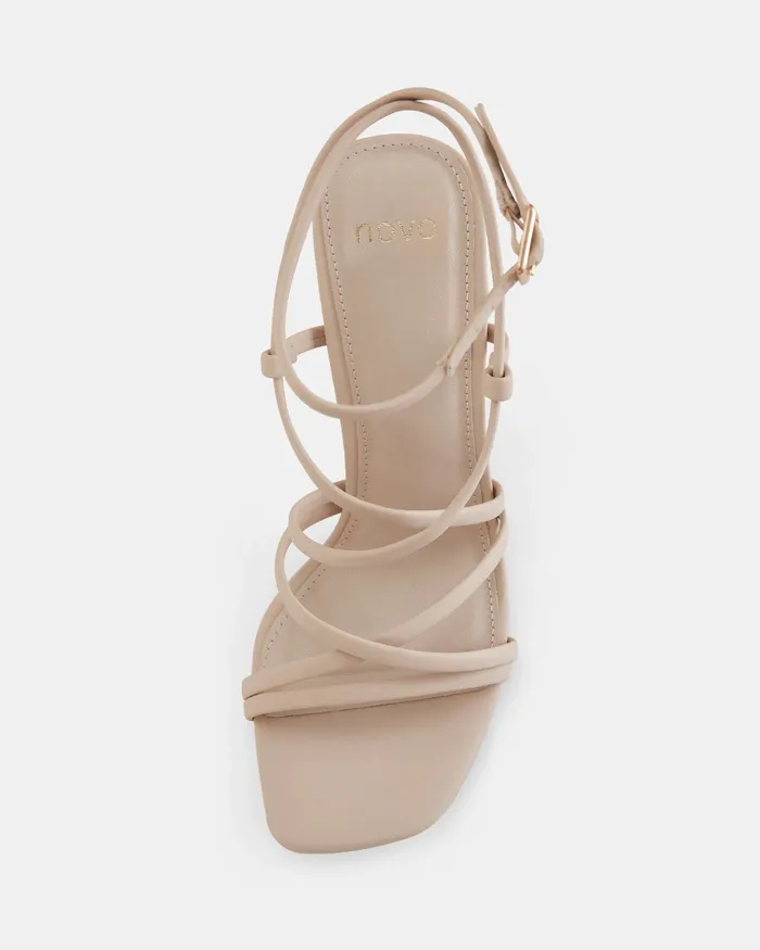 Party NOVO Shoes Women LOLLA NUDE Open Toe Heels