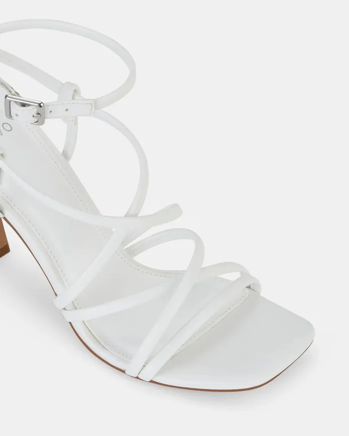 Party NOVO Shoes Women LOLLA WHITE Open Toe Heels