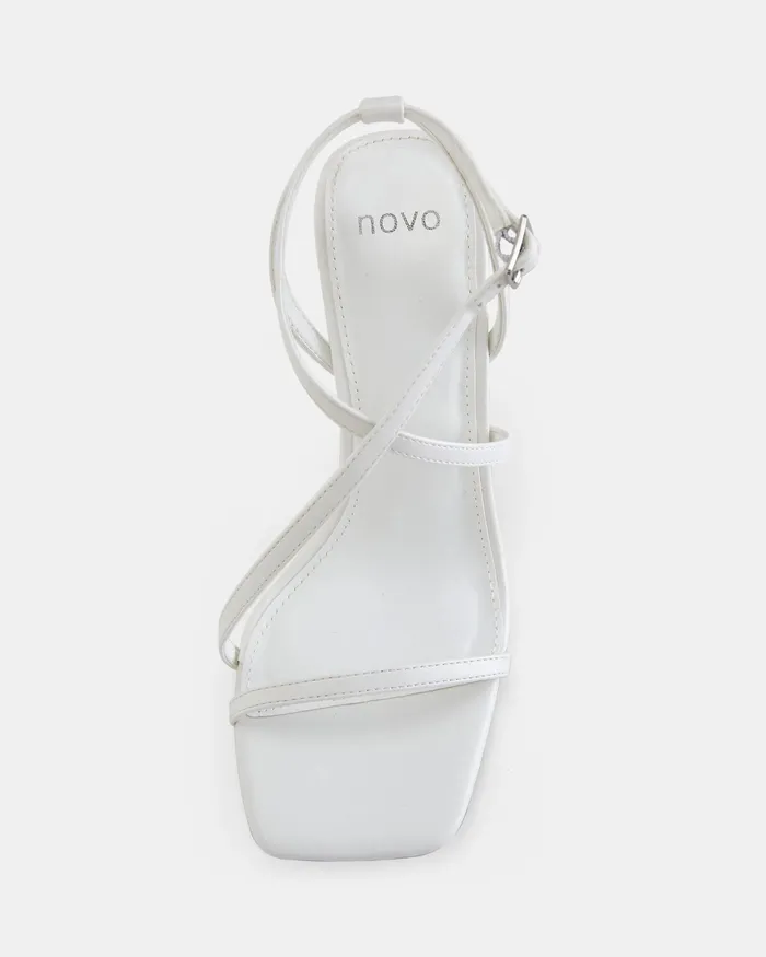 Party NOVO Shoes Women YOUTHFUL WHITE Open Toe Heels