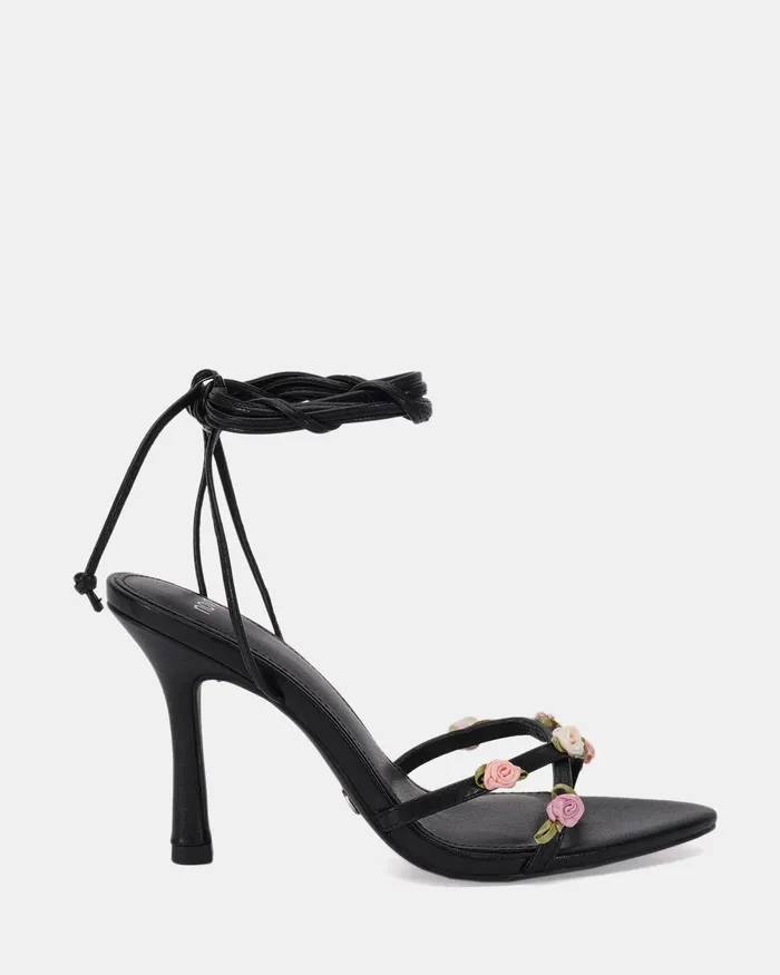Party Women LORELAI BLACK Stilettos NOVO Shoes