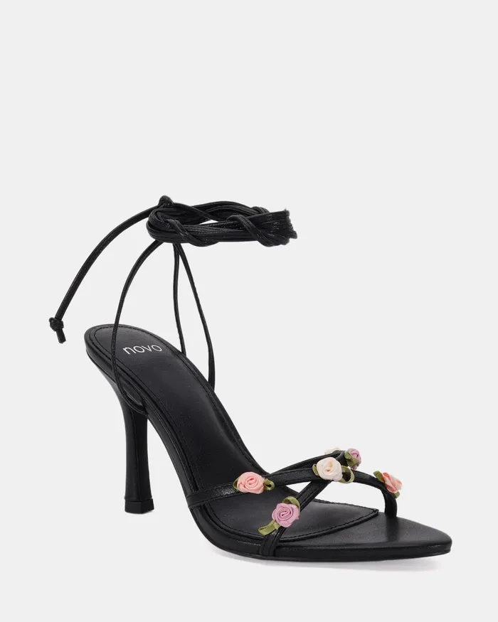 Party Women LORELAI BLACK Stilettos NOVO Shoes