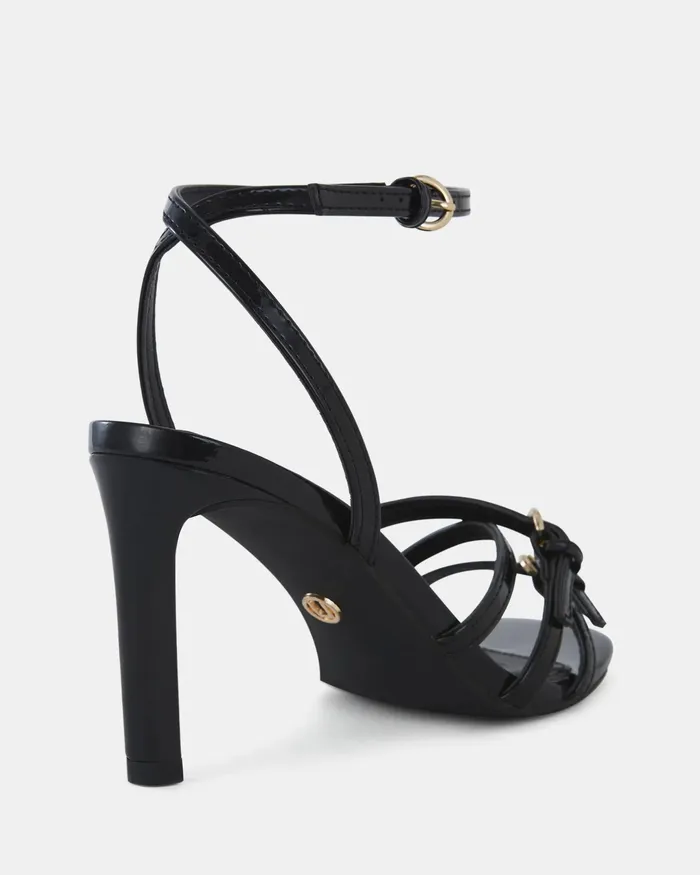 Party Women NOVO Shoes MADAIO Black Patent Stilettos