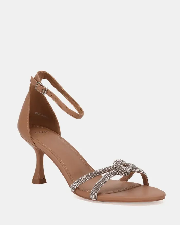 Party Women PERSEUS CAMEL Kitten Heels NOVO Shoes