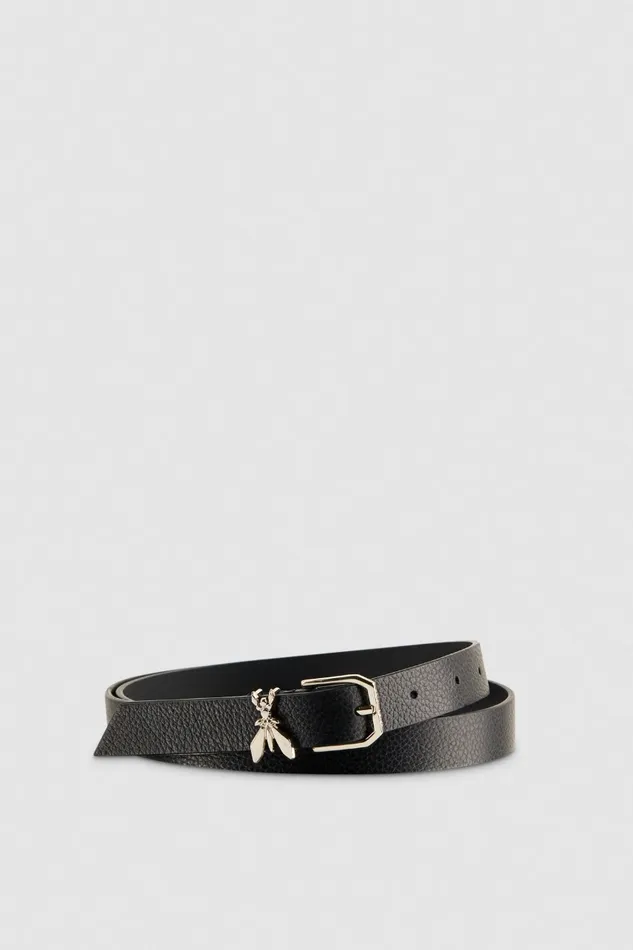 Patrizia Pepe Belts LowWaist Hammered Leather Belt Black 8211 Women