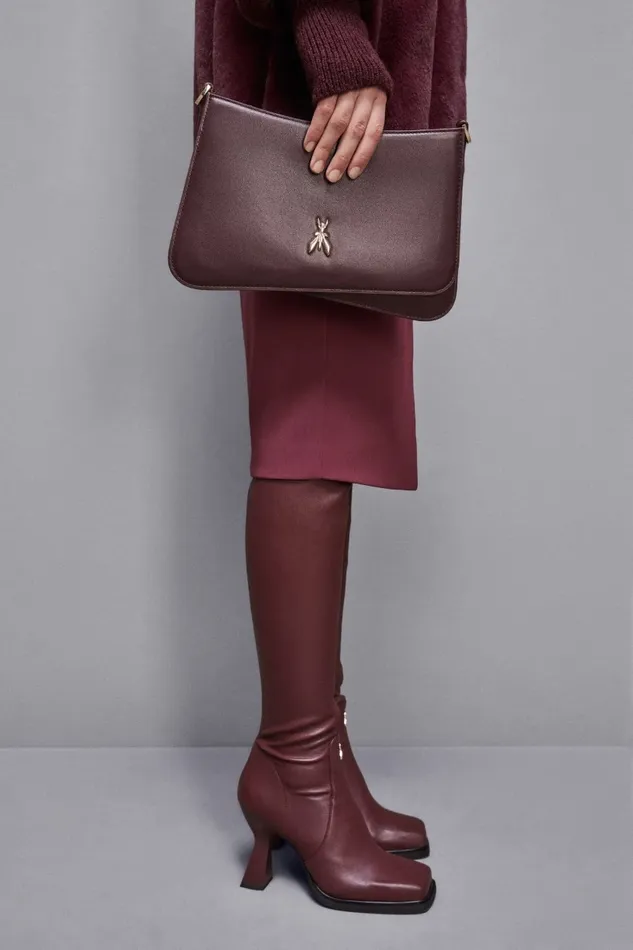 Patrizia Pepe Crossbodys Shoulder Bag With Leather Handles Purple 8211 Women