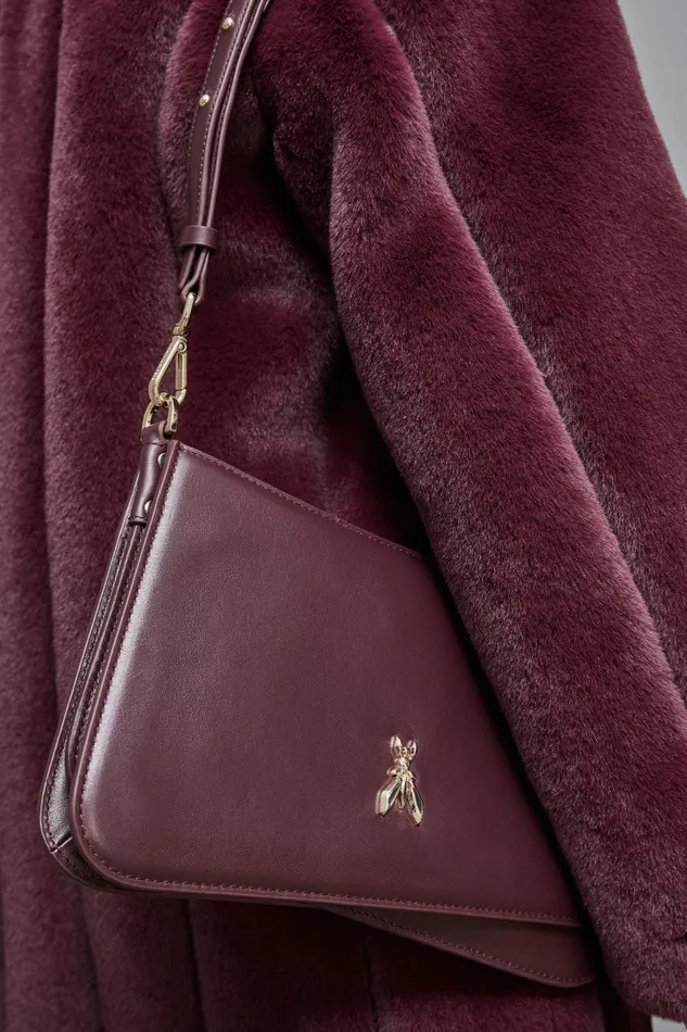 Patrizia Pepe Crossbodys Shoulder Bag With Leather Handles Purple 8211 Women