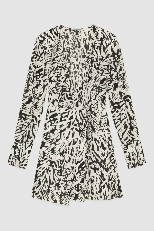Patrizia Pepe Dresses Georgette Mini Dress Black 8211 Women