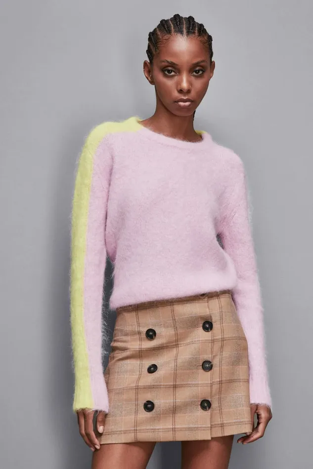 Patrizia Pepe Knitwear Ribbed AlpacaBlend Sweater Pink 8211 Women