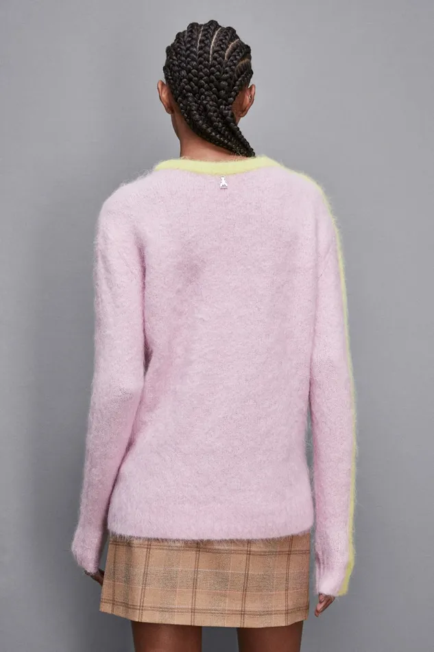 Patrizia Pepe Knitwear Ribbed AlpacaBlend Sweater Pink 8211 Women