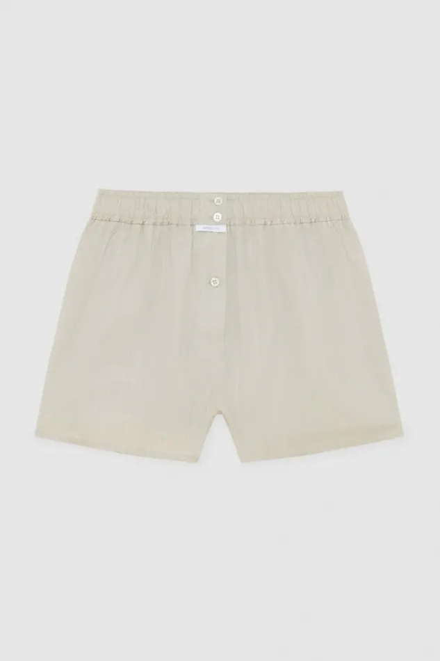 Patrizia Pepe Lingerie And Beachwear Fabric Boxer Shorts With Buttons Grey 8211 Women
