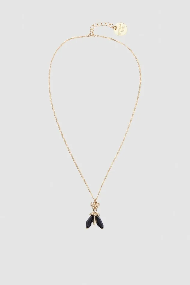 Patrizia Pepe Necklaces Precious Fly Mini Necklace Black 8211 Women
