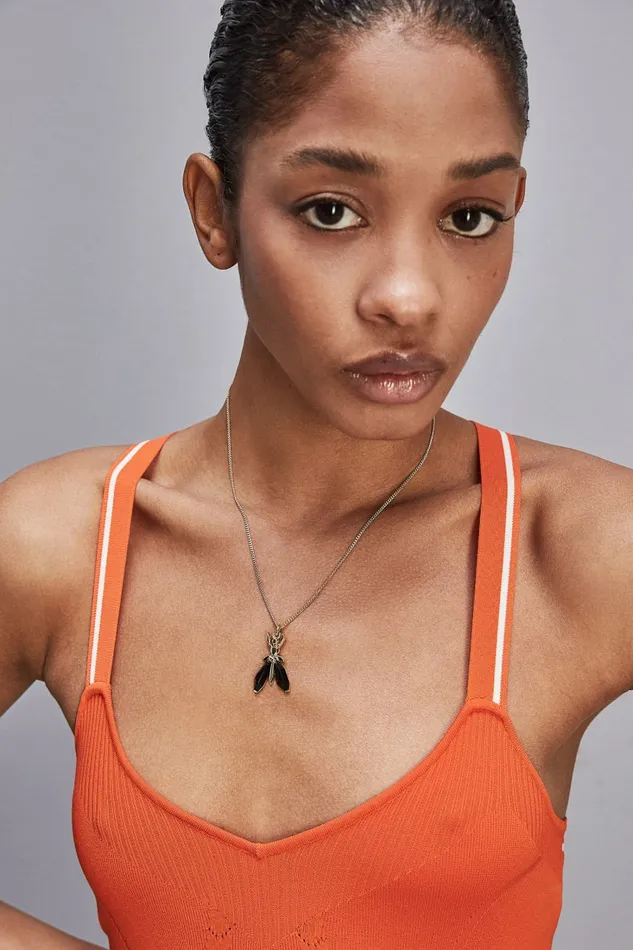 Patrizia Pepe Necklaces Precious Fly Mini Necklace Black 8211 Women